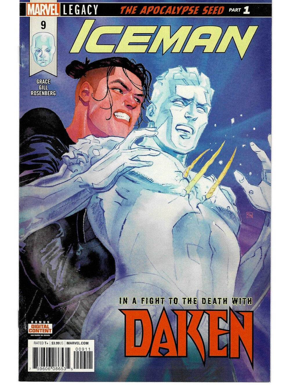 Iceman #9 Marvel Legacy Comic Book Grace Gill Rosenberg